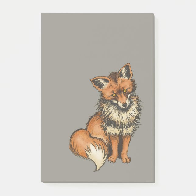 Red Fox Post-it Notes (Front)