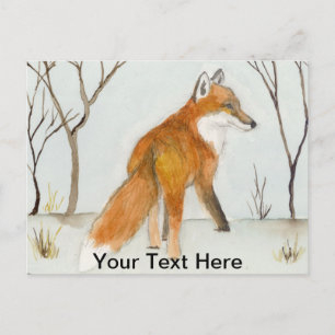 Red Fox Postcard