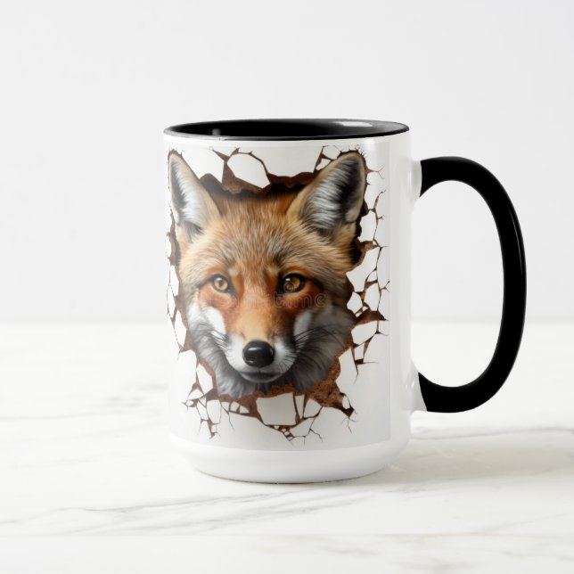 red fox profile mug (Right)