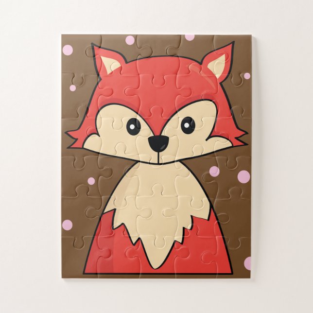 Red Fox Puzzle - Fun Game for Kids (Vertical)
