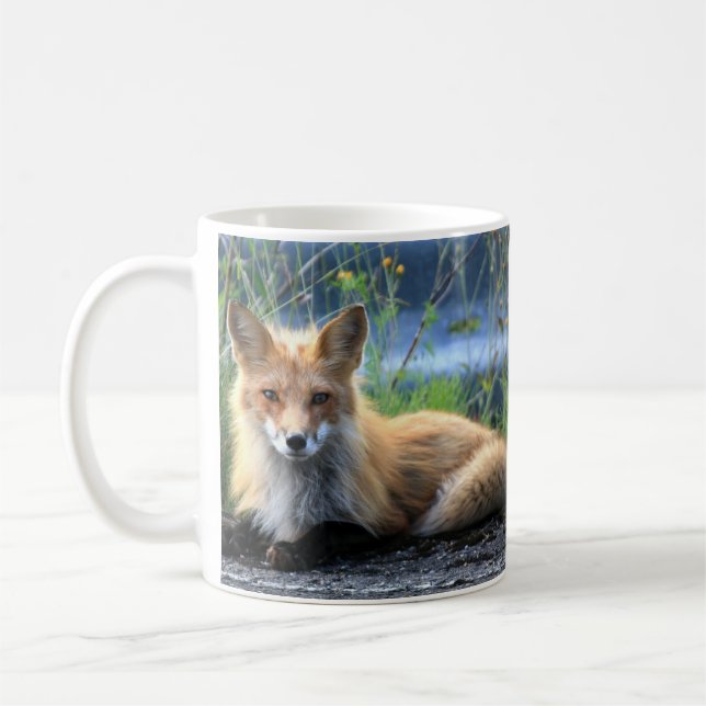 Red Fox Resting Mug (Left)
