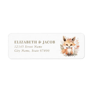 Red Fox Return Address Labels