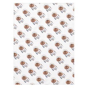 Red Fox Sleeping on Dreamcatcher Tablecloth