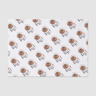 Red Fox Sleeping on Dreamcatcher Tissue Paper