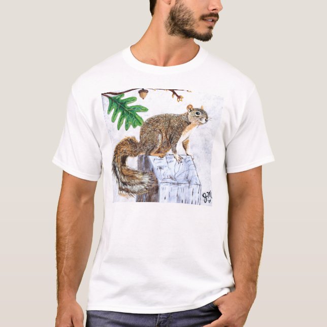 Red Fox Squirrel T-Shirt (Front)