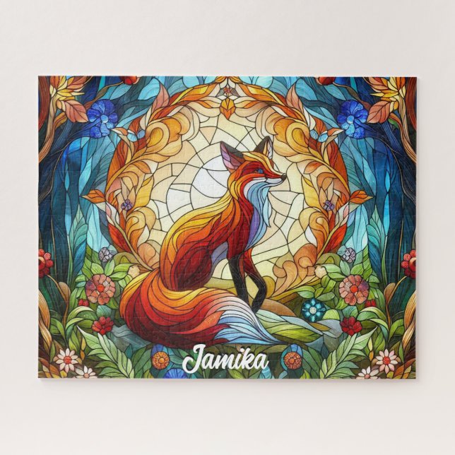  Red Fox, Sunset and Trees Jigsaw Puzzle (Horizontal)
