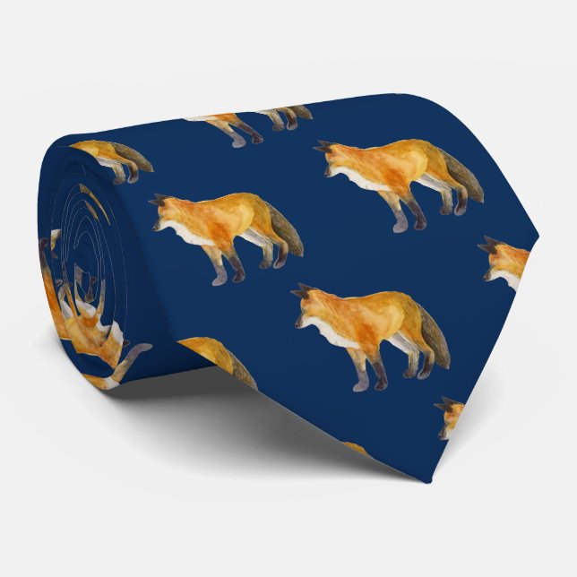 Red Fox Tie (Rolled)