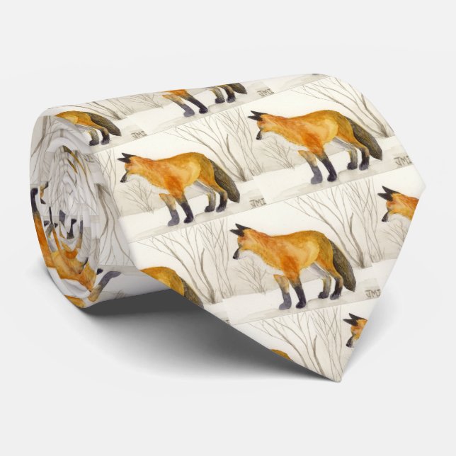 Red Fox Tie (Rolled)