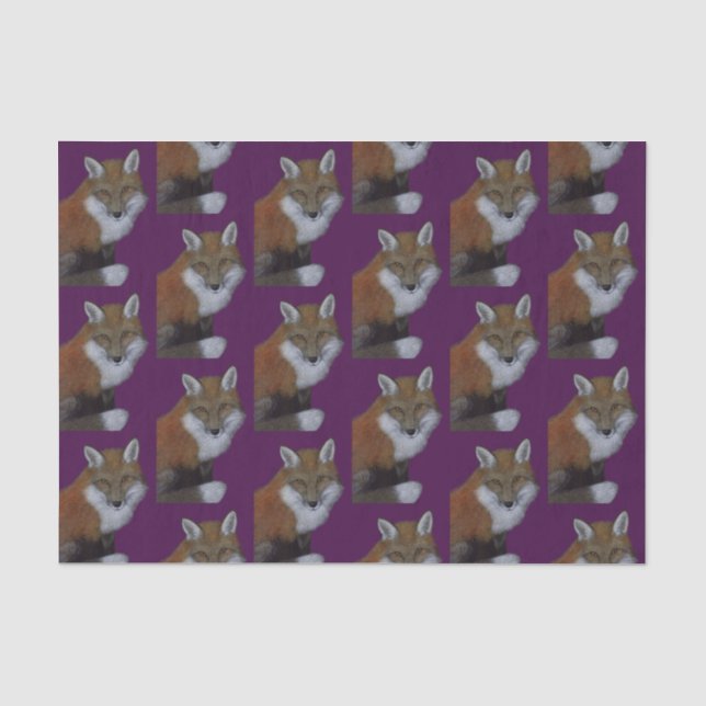 Red Fox Tissue Paper (Front)