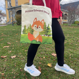 Red Fox Tote Bag
