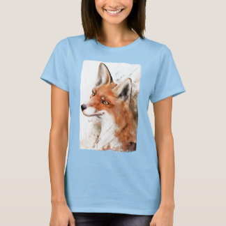 Red Fox Wall Art Forest animal T-Shirt