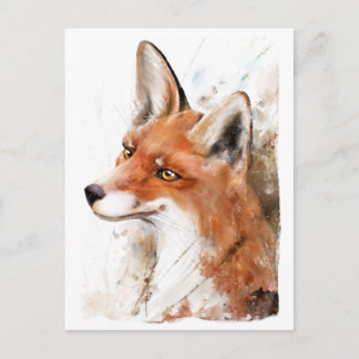 Red Fox Wall Art Postcard