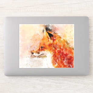 Red Fox Watercolor Portrait 03