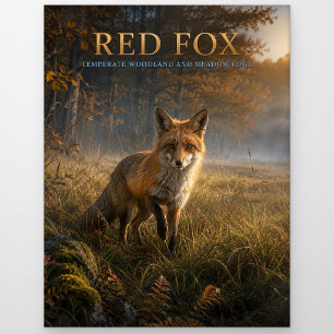 Red Fox Woodland Meadow ANIMALS Postcard