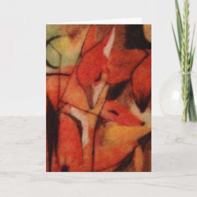 Red Foxes Card (Front)