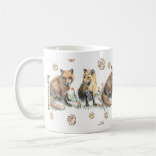 Red Foxes, Classic Mug, 11 oz Coffee Mug