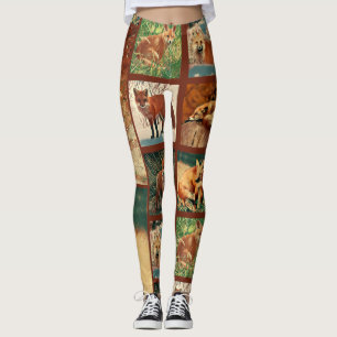 Red Foxes Leggings