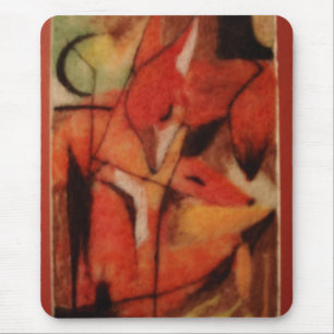 Red Foxes Mouse Mat