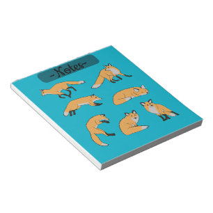 Red Foxes Notepad