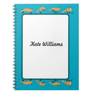 Red Foxes Personalised Notebook