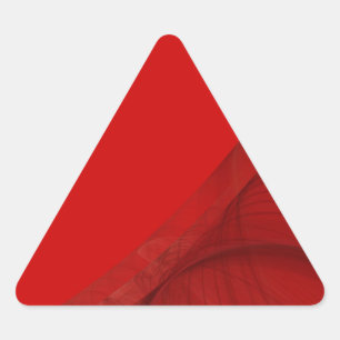 Red Fractal BackgroundTriangle Sticker