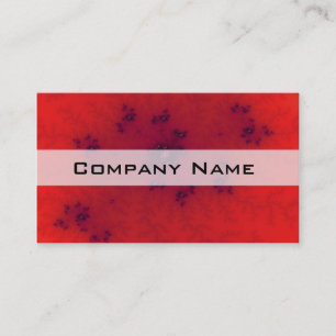 Red Fractal Business Card