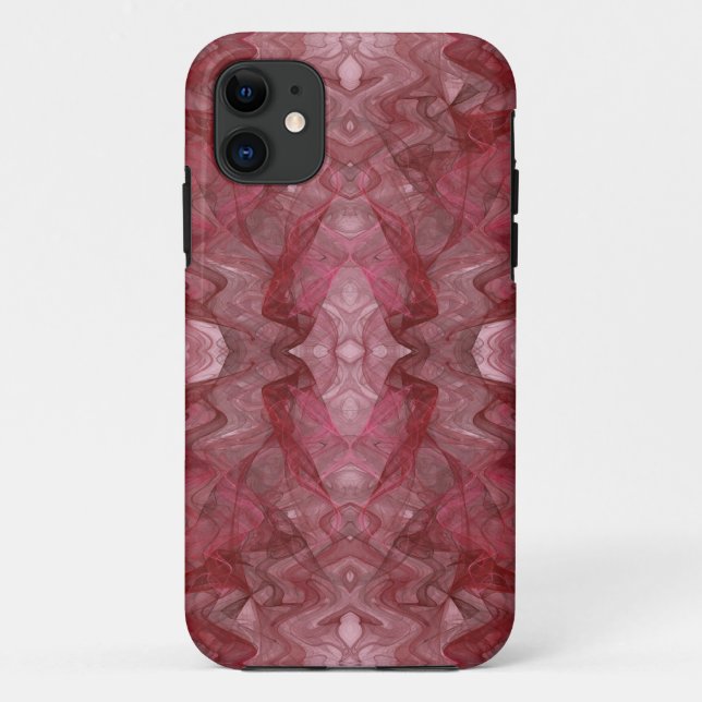Red Fractal iPhone 5 Custom Case-Mate ID Case (Back)