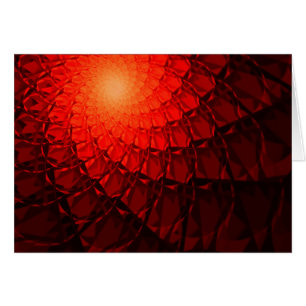 Red Fractal Pattern