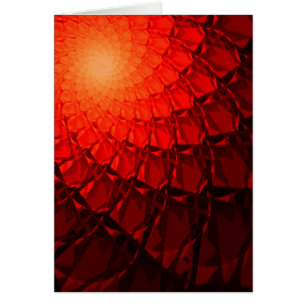 Red Fractal Pattern