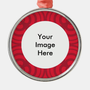 Red Frame Ornament with Place for Photo