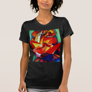 Red France Libre rose watercolor art T-Shirt