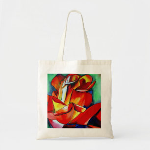 Red France Libre rose watercolor art Tote Bag