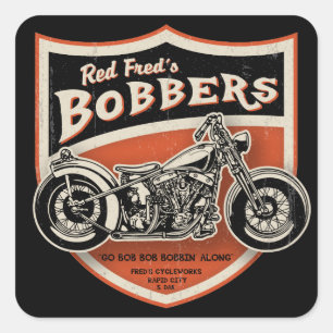 Red Fred's Bobbers Square Sticker