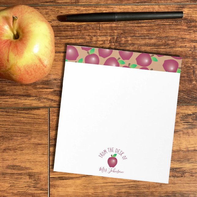 Red Fresh Apple Educator Notepad (Creator Uploaded)