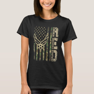 RED Friday Distressed Camouflage US Flag RED Frida T-Shirt