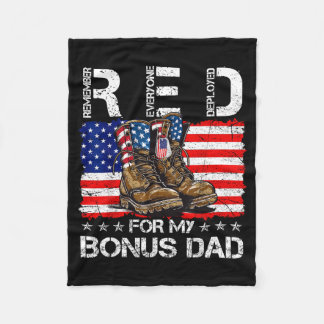 Red friday for bonus dad remember everyone deploye fleece blanket