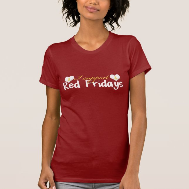 Red Friday front and Back T-Shirt (Front)