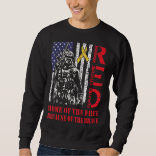 Red Friday Home Of The Free Because Of The Brave F Sweatshirt
