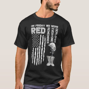 Red Friday Military On Friday We Wear Red Veteran T-Shirt