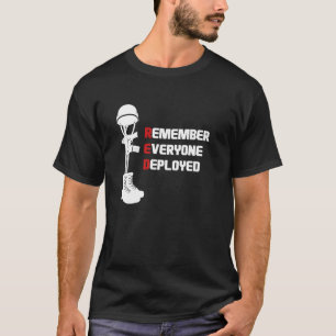 Red Friday Military Remember Everyone Deployed Ve T-Shirt