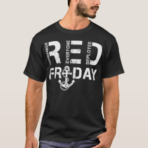 Red Friday Military shirts Support Navy Soldiers