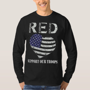 Red Friday Military Support Our Troops Patriotic R T-Shirt