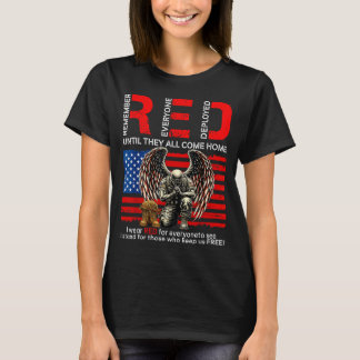 Red friday military support remember everyone T-Shirt