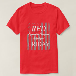 red friday remember everyone deployed T-Shirt