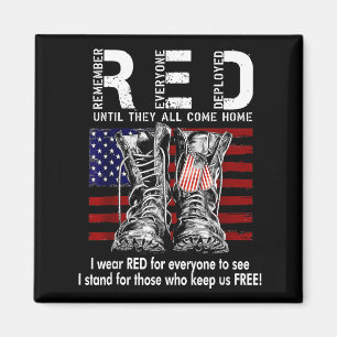 Red Friday Suprt Our Troops Until They All Come Ho Magnet