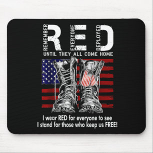 Red Friday Suprt Our Troops Until They All Come Ho Mouse Mat