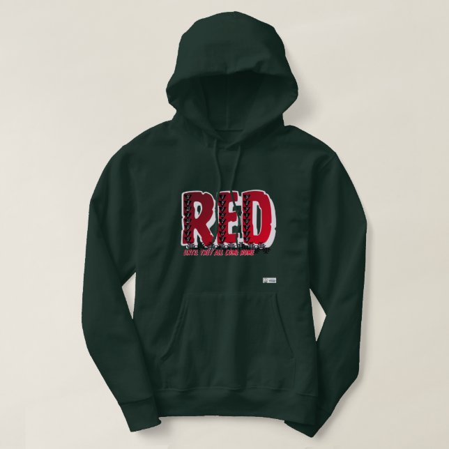 RED Friday Tribal Hoodie – Honour Our Deployed (Design Front)