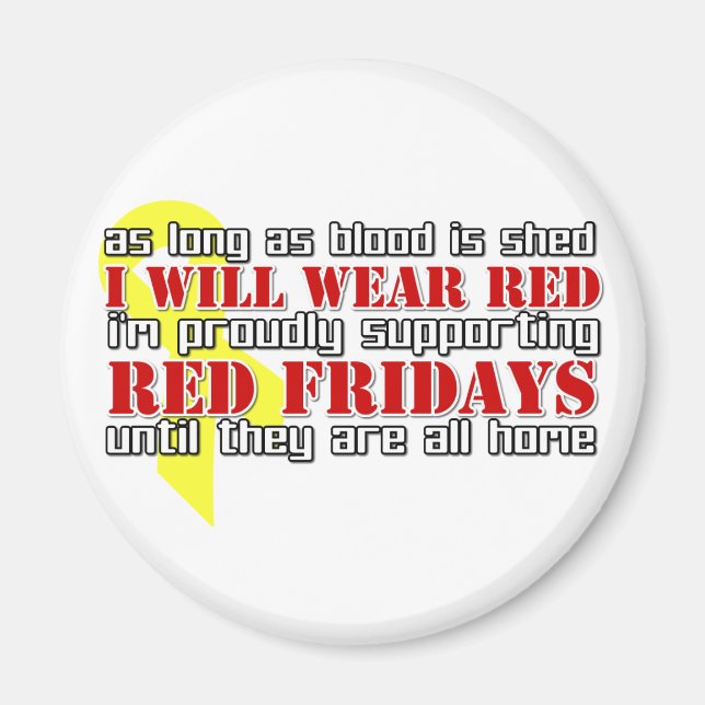 Red Fridays Magnet (Front)