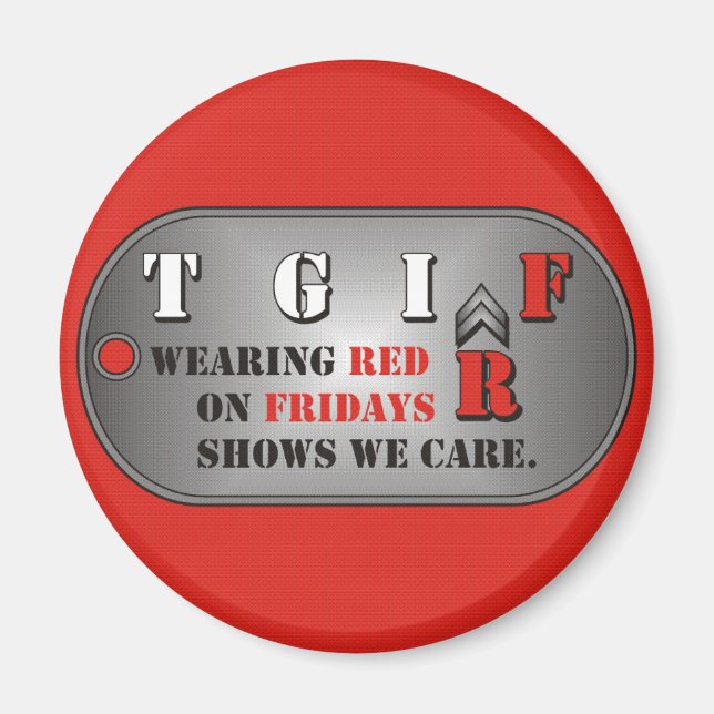 Red Fridays Magnet (Front)