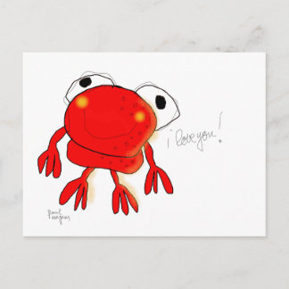 'red frog' postcard